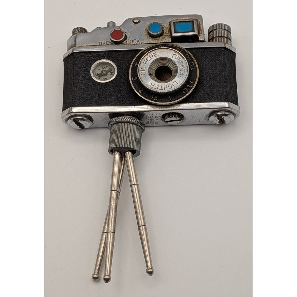 Oriental Camera Lighter Unisex OS Black Fair Vintage Occupied Japan Novelty